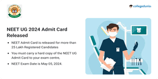 NEET UG 2024 Admit Card Released @neet.ntaonline.in; Check Download Link Here